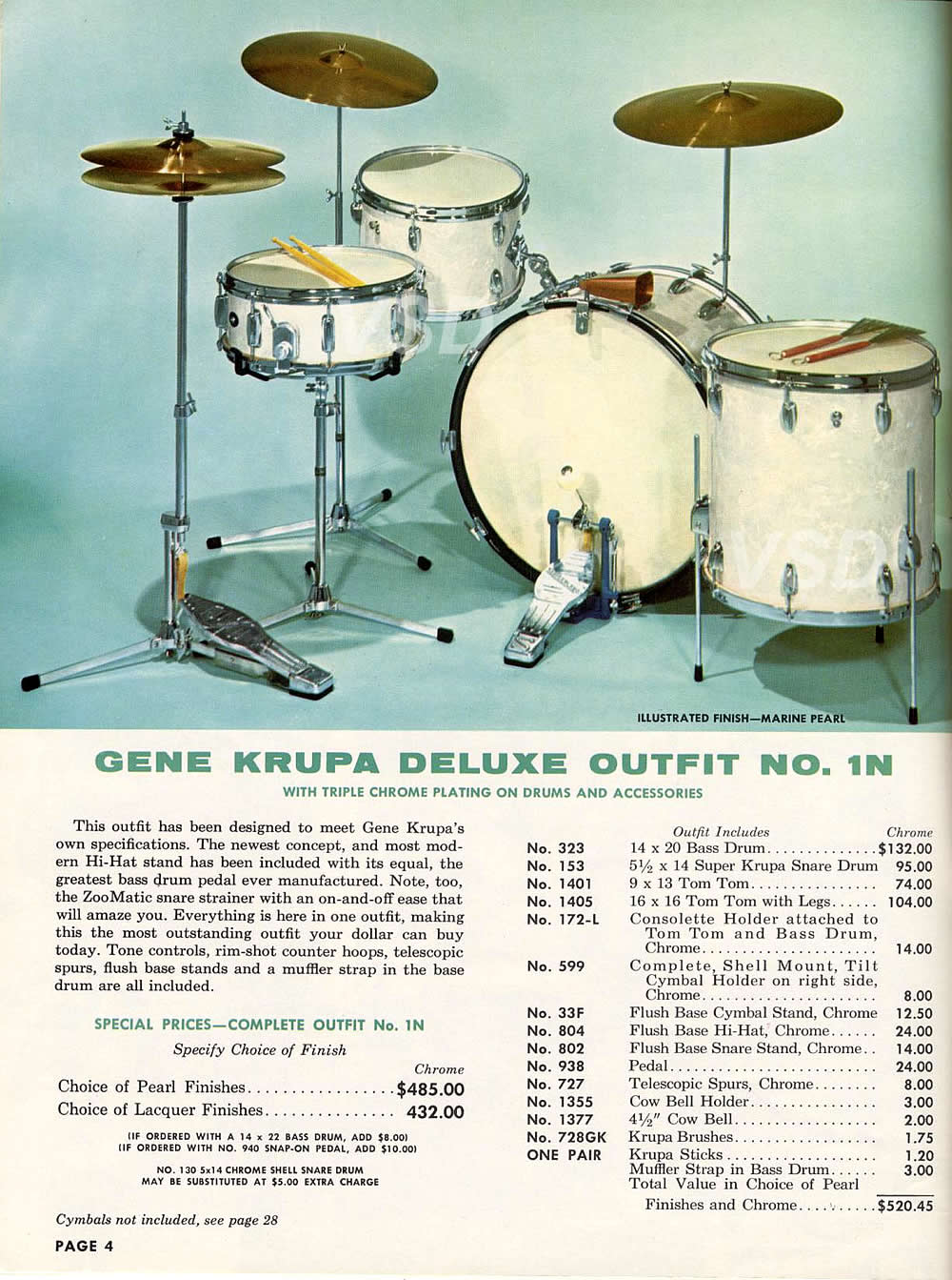 Gene Krupa playing the drums